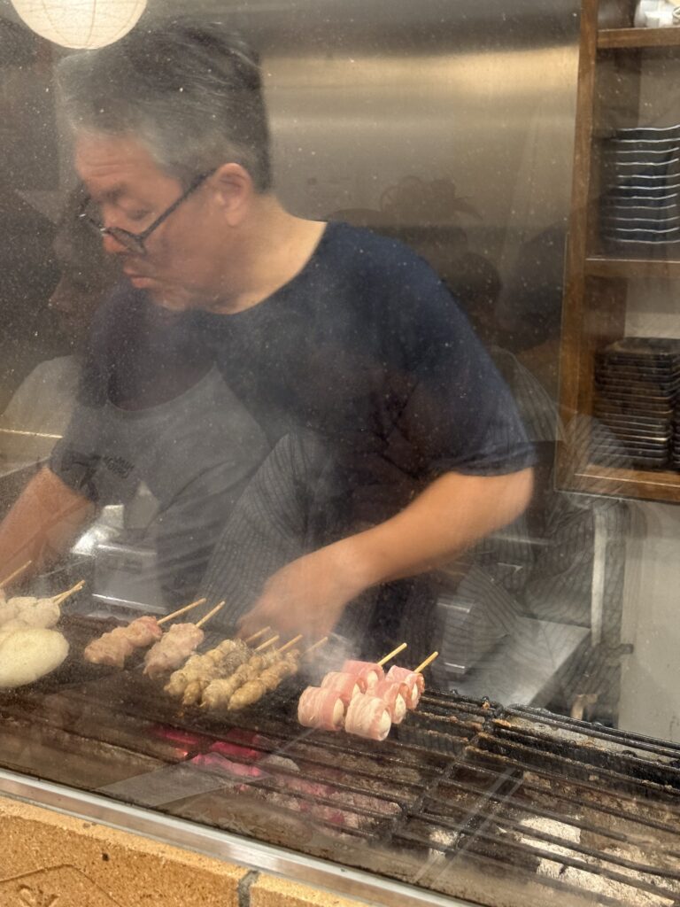 일본 오사카 신사이바시 번화가 심야 야키토리 맛집 4