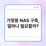 가정용 NAS 구축, 얼마나 필요할까? 2