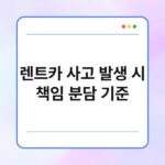 렌트카 사고 발생 시 책임 분담 기준 6