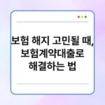 보험 해지 고민될 때, 보험계약대출로 해결하는 법 4