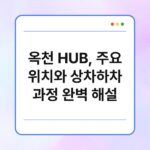 옥천 HUB, 주요 위치와 상차하차 과정 완벽 해설 13