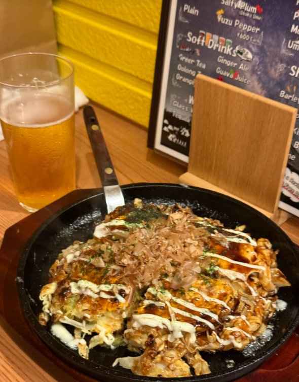 오사카 도톤보리 근처 웨이팅 오코노모야끼 맛집 2