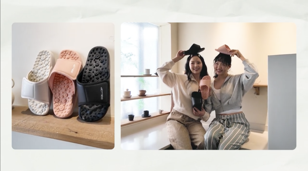 황금연휴 여행템 추천, 오래 걸어도 편한 지압슬리퍼｜밸롭 마무링 플랫 후기 3