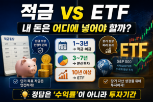 적금과 ETF, 어디에 돈을 넣어야 할까? 목적에 따라 나누는 방법 56