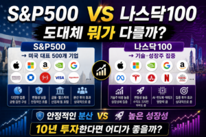 S&P500과 나스닥100, 무엇이 다를까? 장기투자는 어디가 더 좋을까 5