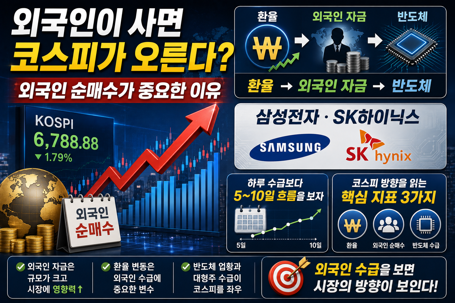 외국인 순매수가 증시에 중요한 이유｜코스피 투자할 때 꼭 확인해야 하는 지표 1