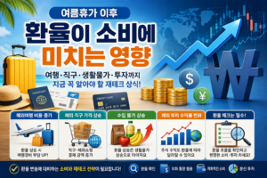 여름휴가 이후 환율이 소비에 미치는 영향, 지금 꼭 알아야 할 재테크 상식 3