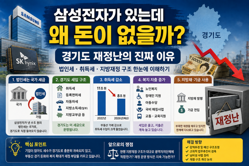 경기도는 왜 삼성전자가 있어도 돈이 부족할까? 지방재정 구조의 숨겨진 원리 1